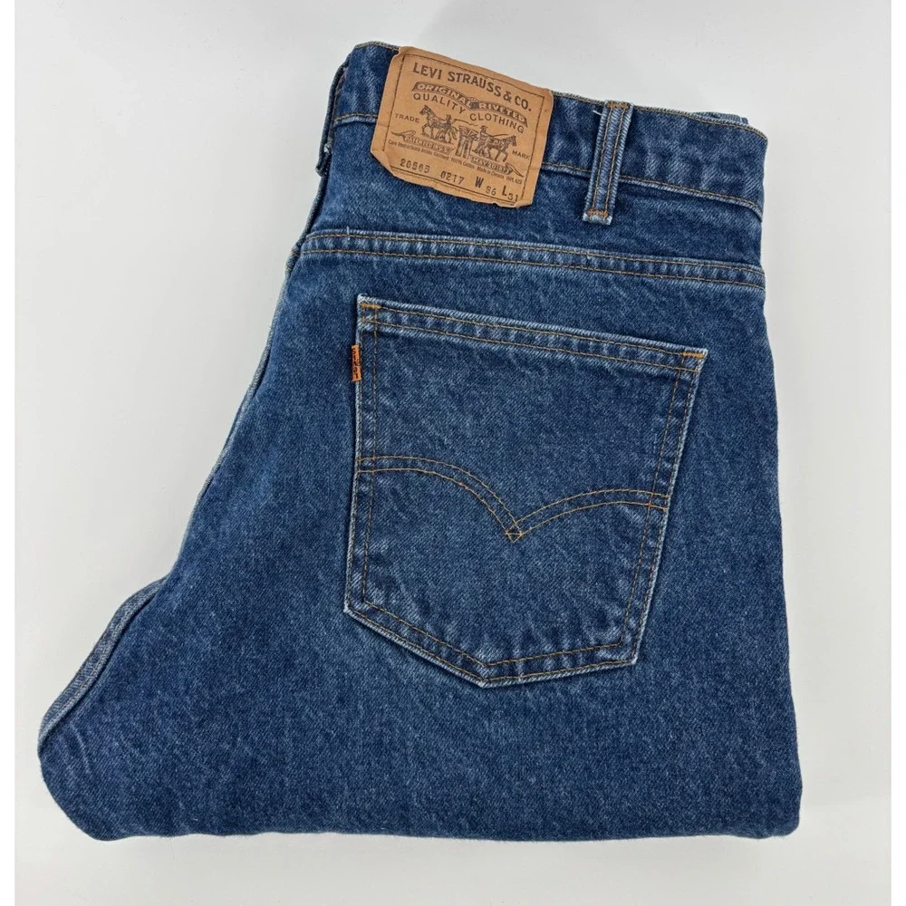 Vintage Levi's 505 Orange Tab Jeans Men 36x31 Straight Leg Medium Wash 80s 90s